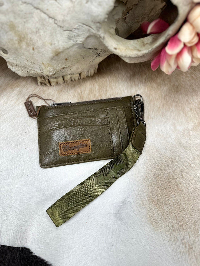 Slim Zip Card Wallet with Wristlet