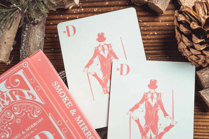 PlayingCardDecks.com-Smoke & Mirrors v9 Pink Deluxe Playing Cards USPCC