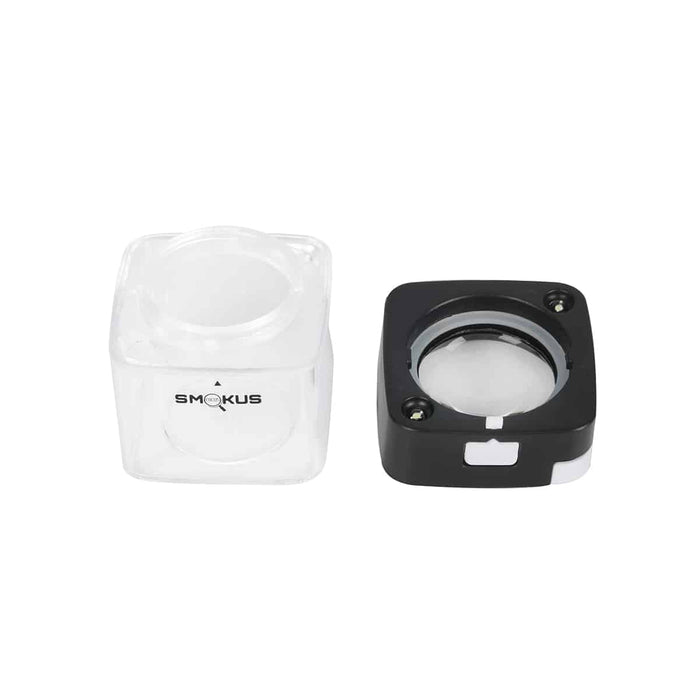 smokus focus comet infinity herb stash jar led black lid
