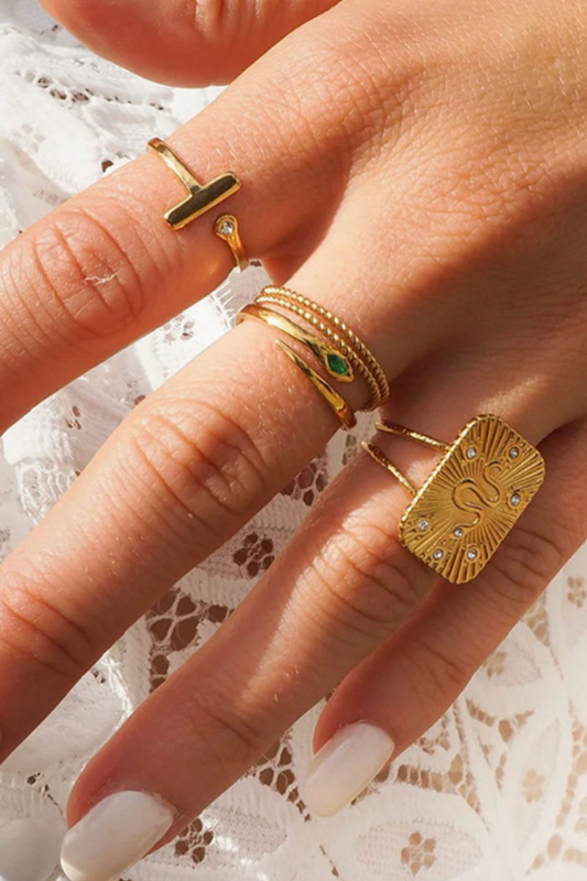 Snakehead Stone Ring