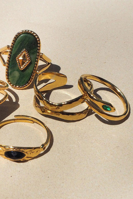 Snakehead Stone Ring
