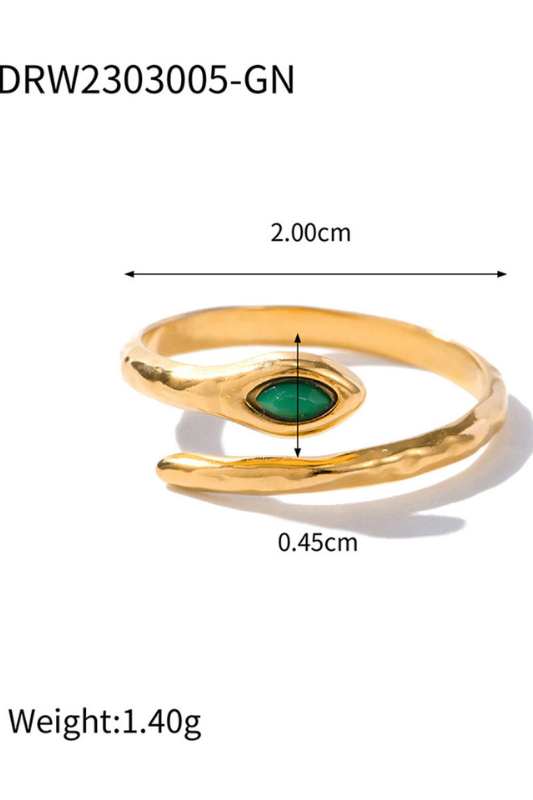 Snakehead Stone Ring