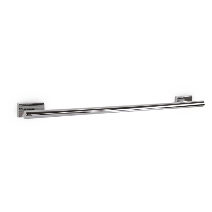 The Soho 86 24" Towel Bar is a modern towel holder with geometeric shapes.