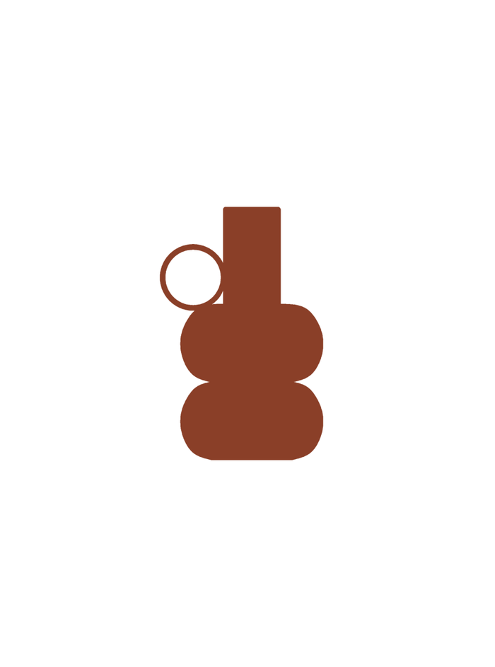 Vases Solace Small Vase - Terra Rust Orange - Rust Orange