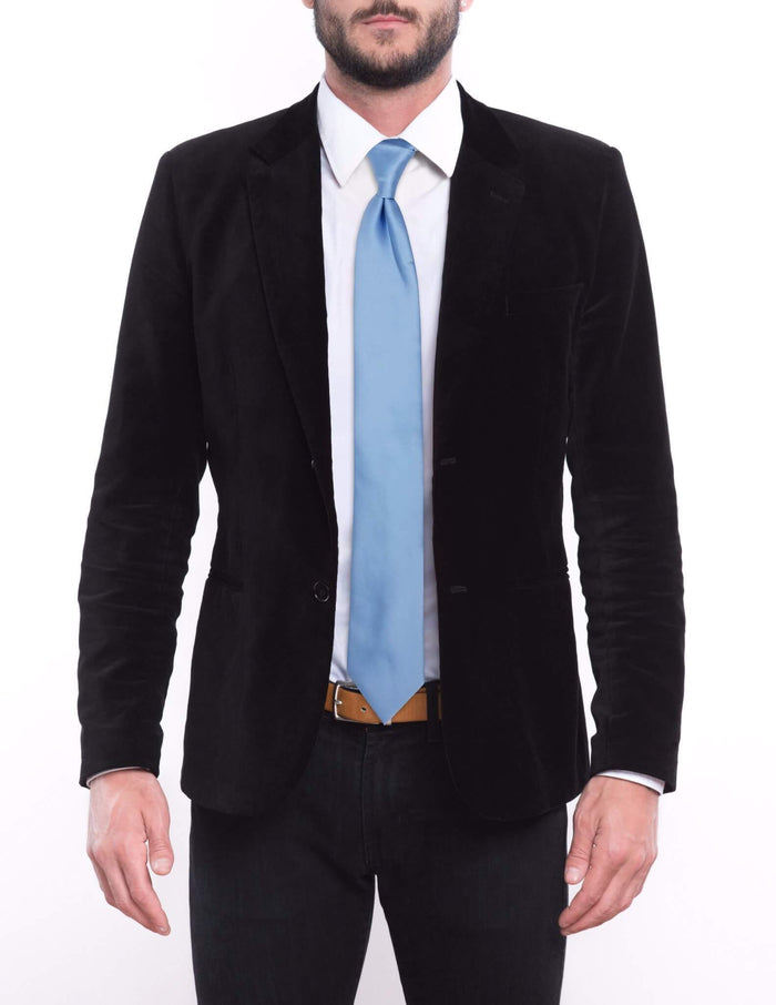 Solid Baby Blue Pre-tied Tie, Tie, GoTie