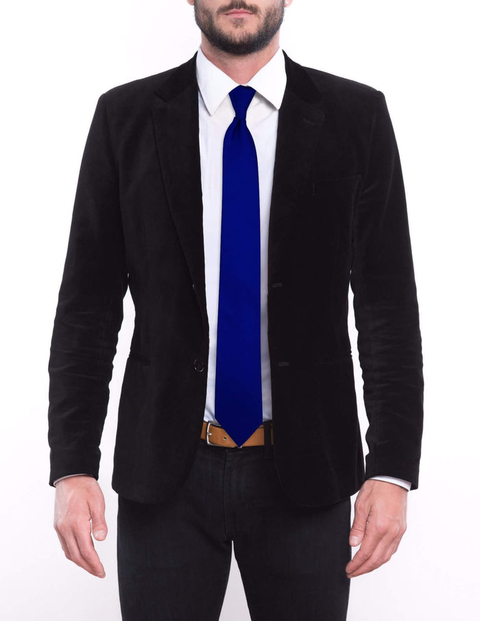 Solid Blue with a Pattern Pre-tied Tie, Tie, GoTie