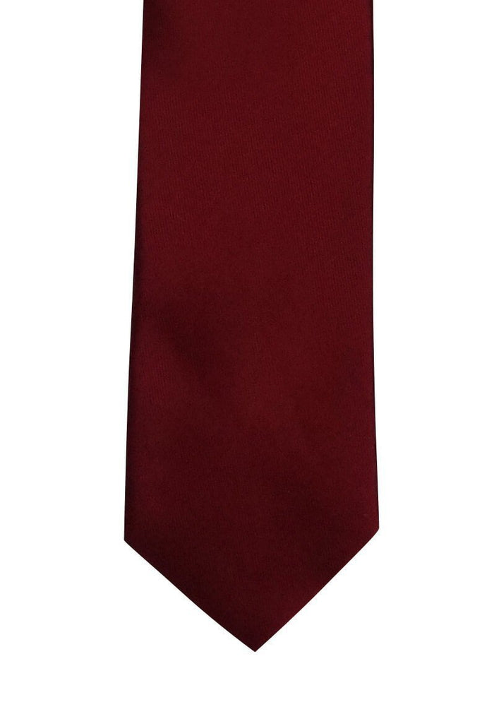 Solid Burgundy Pre-tied Tie, Tie, GoTie