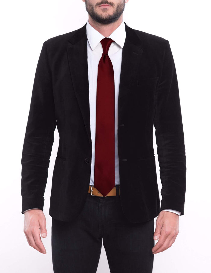 Solid Burgundy Pre-tied Tie, Tie, GoTie