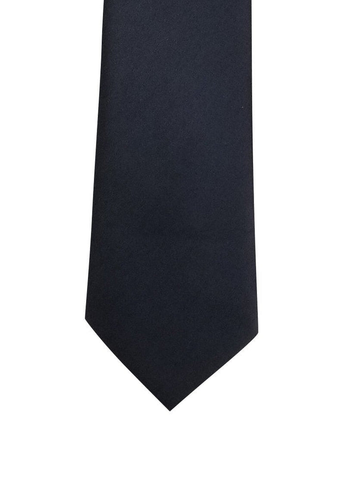 Solid Gun Metal Gray Skinny Pre-tied Tie, Tie, GoTie