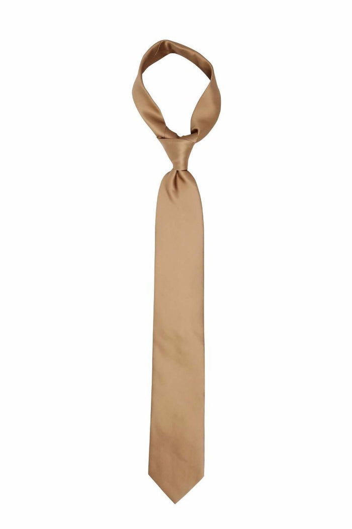 Solid Tan Pre-tied Tie, Tie, GoTie