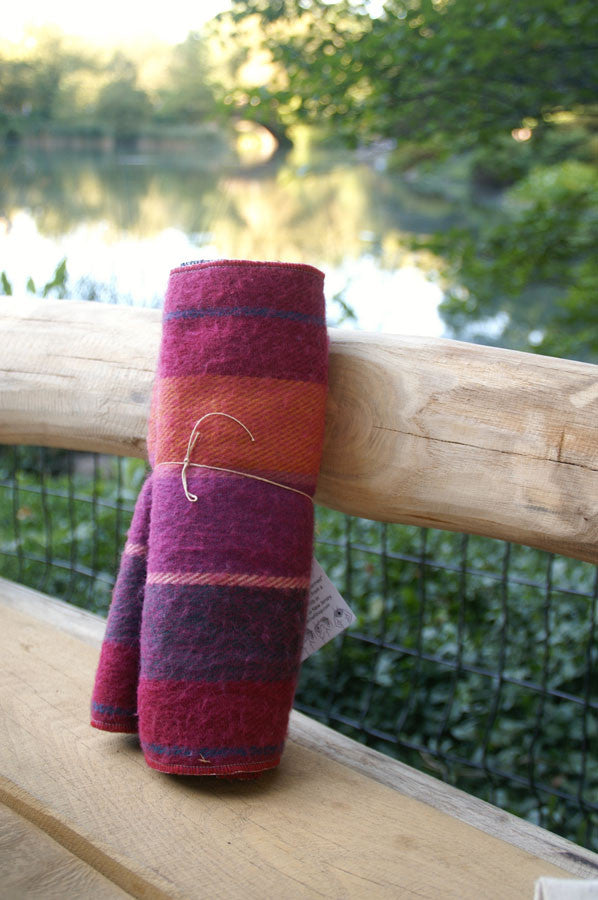 Sorbet Plaid Upcycled Neckwarmer - One-of-a-Kind - 
 - 2