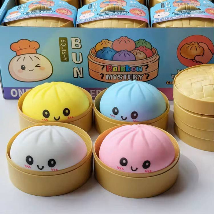 Squishy Bun Mystery Blind Pack – Assorted Kawaii Stress Toys