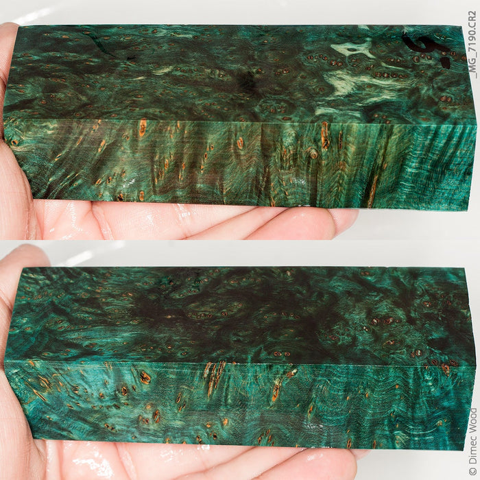 Stabilized wood linden burl block