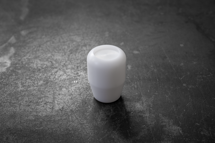 Standard White Delrin Shift Knob for BMW E21, E28, E30, E34, E36, E46-Shifter Accessories-grip-drift-Recessed-No Emblem-Garagistic-bmw