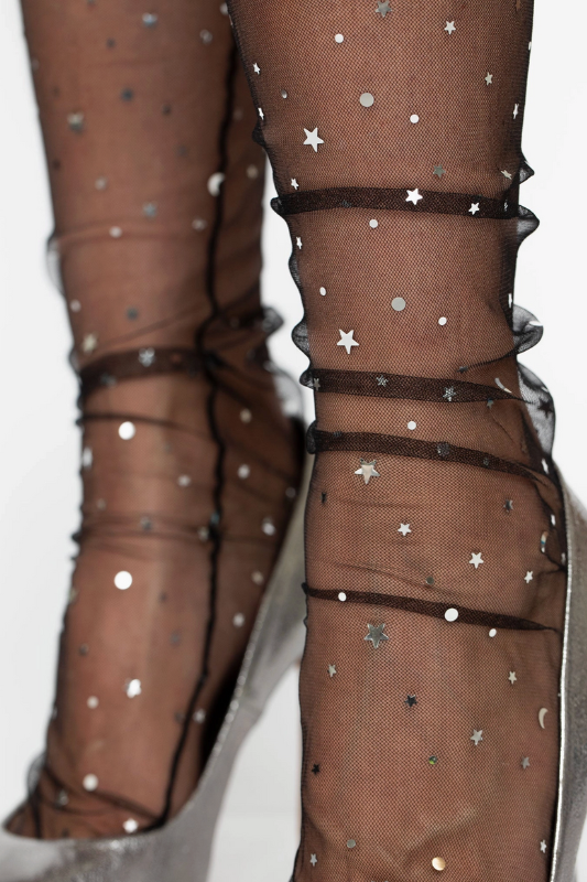 Stars + Moon Sheer Socks