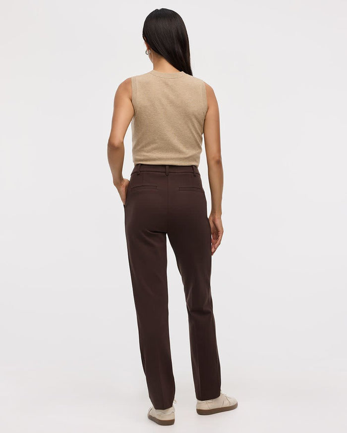 Straight-Leg High-Rise Pants - The Modern Stretch (R)