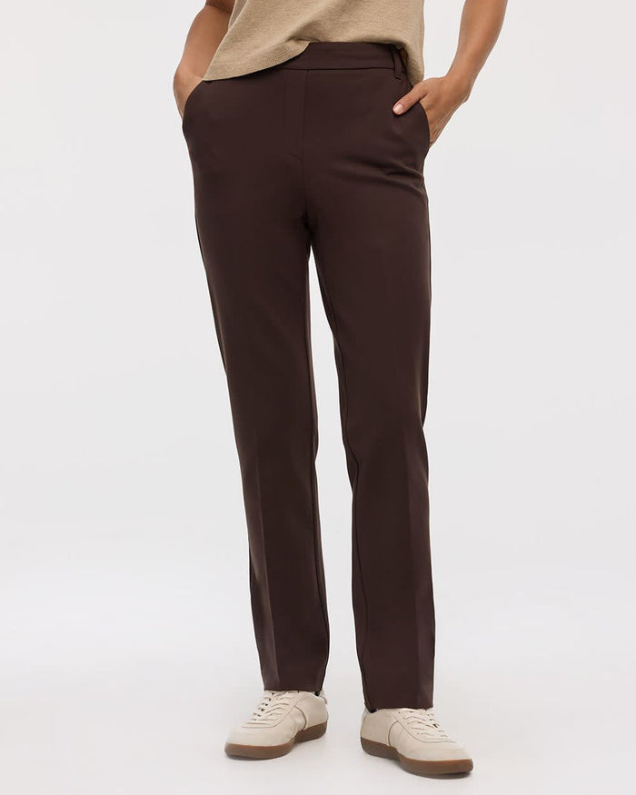 Straight-Leg High-Rise Pants - The Modern Stretch (R)