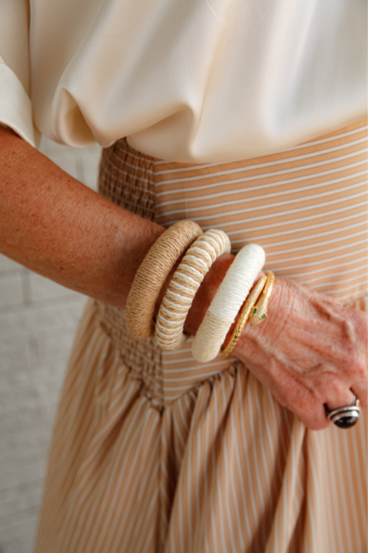 Straw Bangle Set
