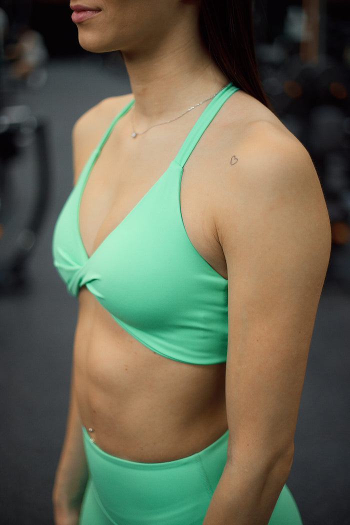 SUPER SET SPORTS BRA CARIBBEAN GREEN