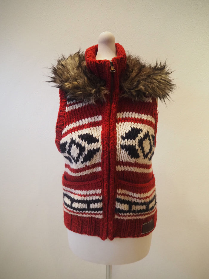 Superdry Chunky Knit Vest Small