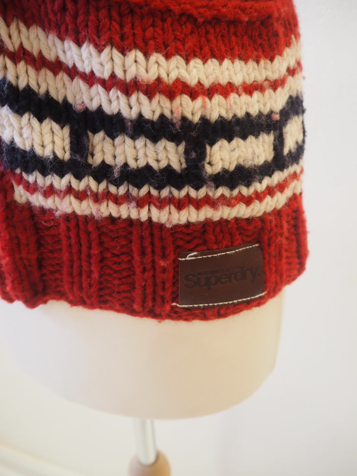 Superdry Chunky Knit Vest Small