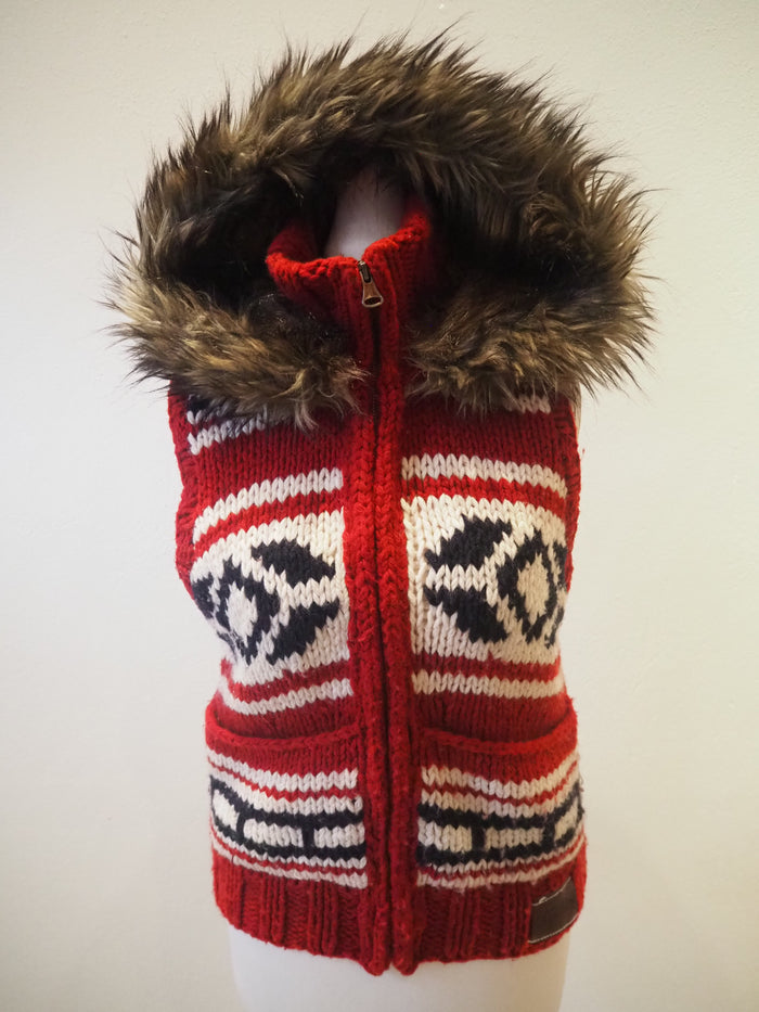 Superdry Chunky Knit Vest Small