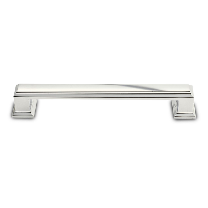 A traditional pull with ridge detailing.