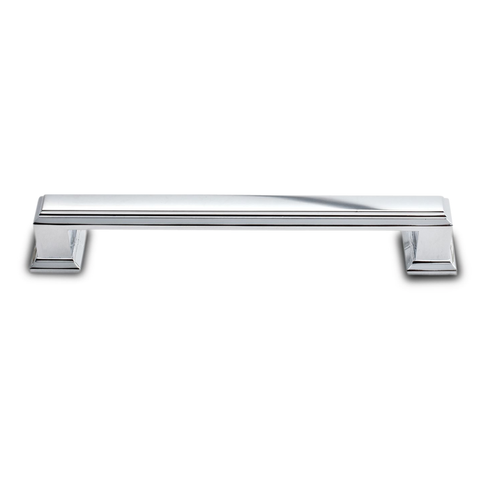 A traditional pull with ridge detailing.