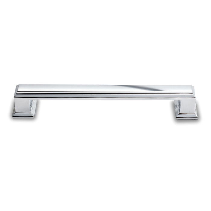A traditional pull with ridge detailing.