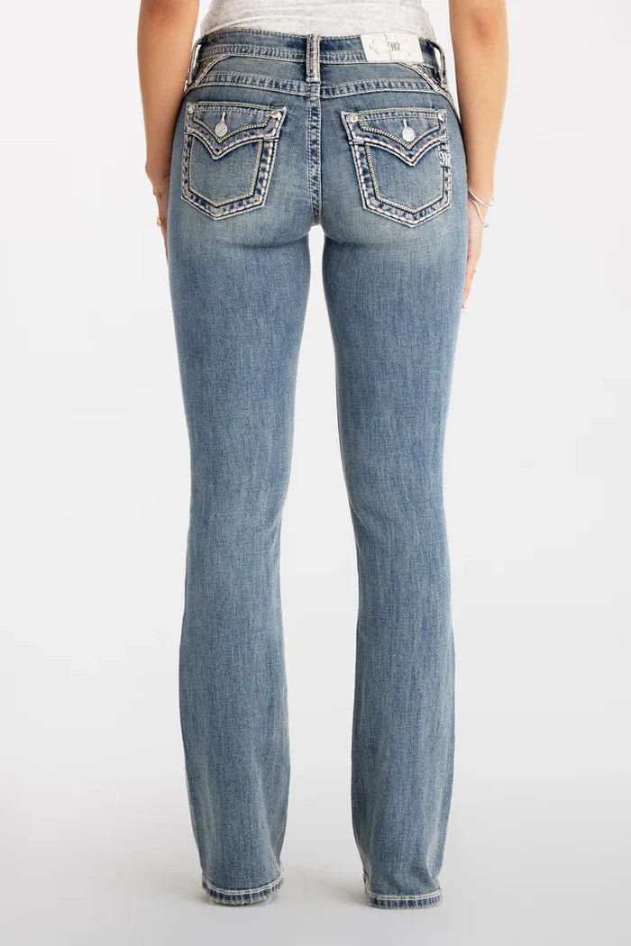 Sylvie Stitched Bootcut Jeans