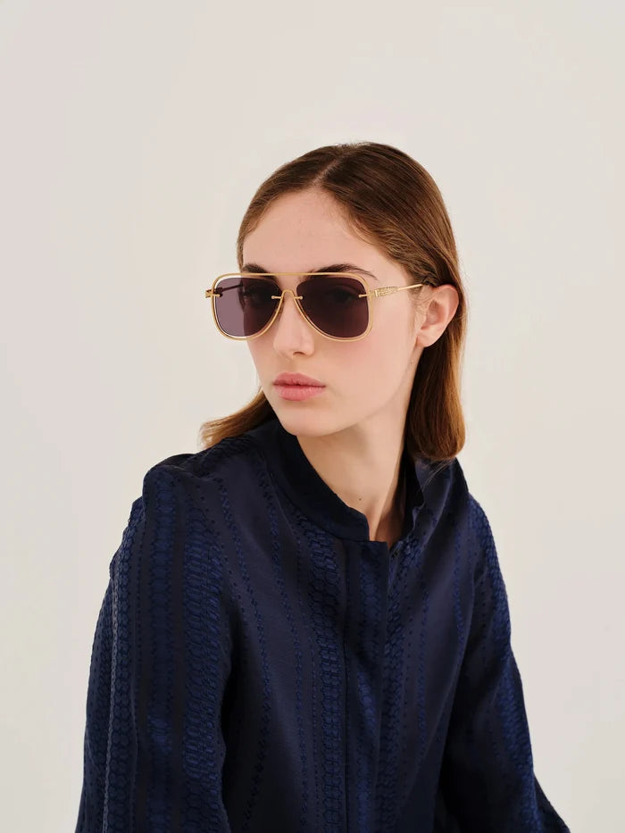 Sunglasses Zeus n Dione Syros Sunglasses Black/Gold O/S Apoella