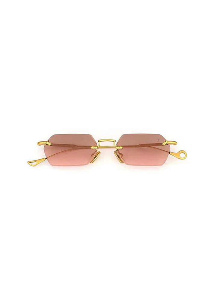 Sunglasses Eyepetizer Tank Gold/Brown Gradient Pink Lenses O/S / Brown Apoella