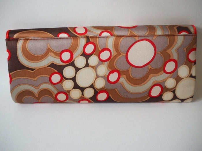 Tashia London Red silk clutch bag