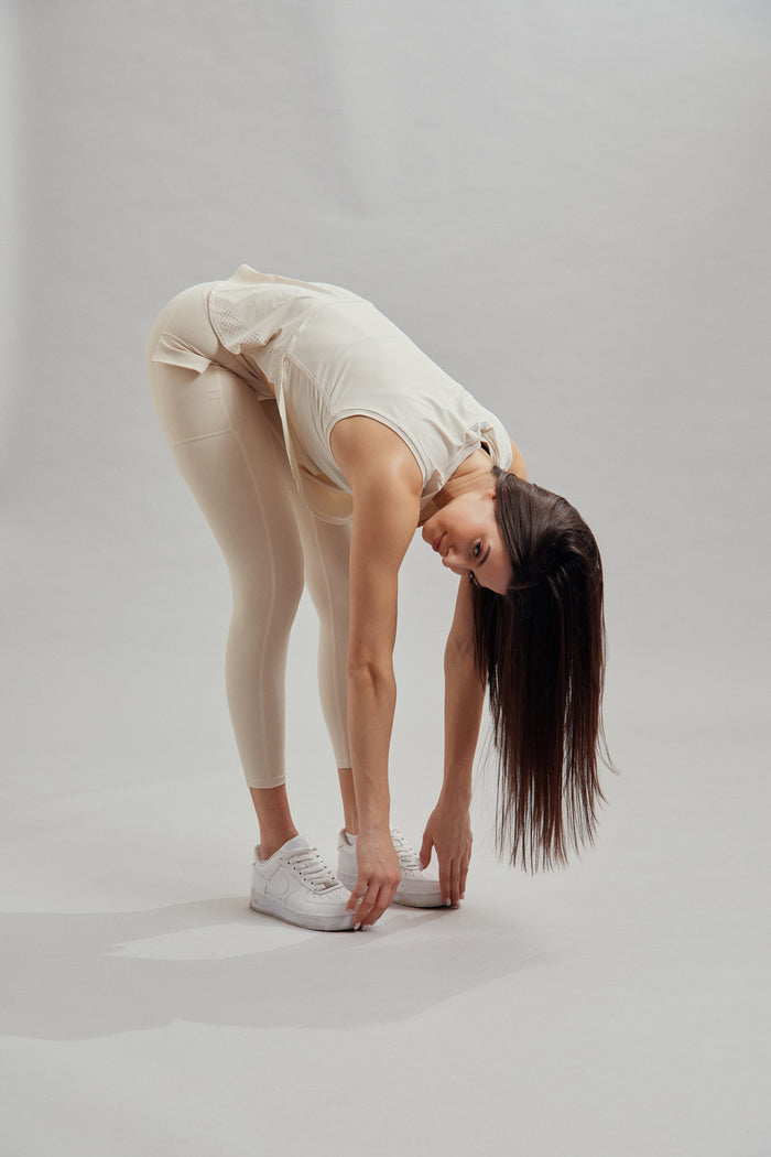 TERRA SLEEVELESS SHIRT BEIGE