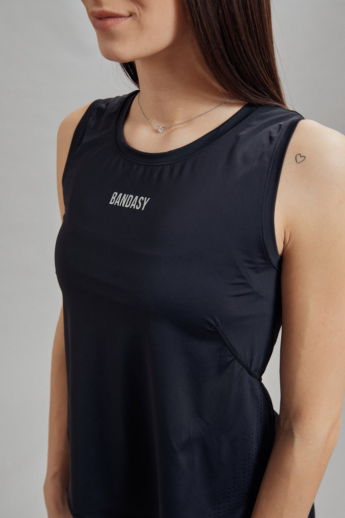 TERRA SLEEVELESS SHIRT BLACK