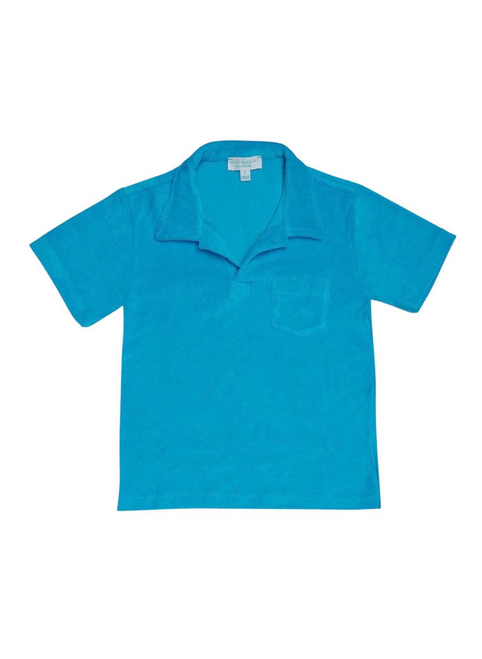 Polos Marie Raxevsky Terry Polo Turquoise Apoella