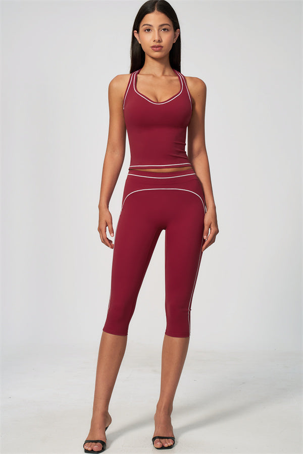 The Amara Tank Top Capri Leggings 2-Piece Set