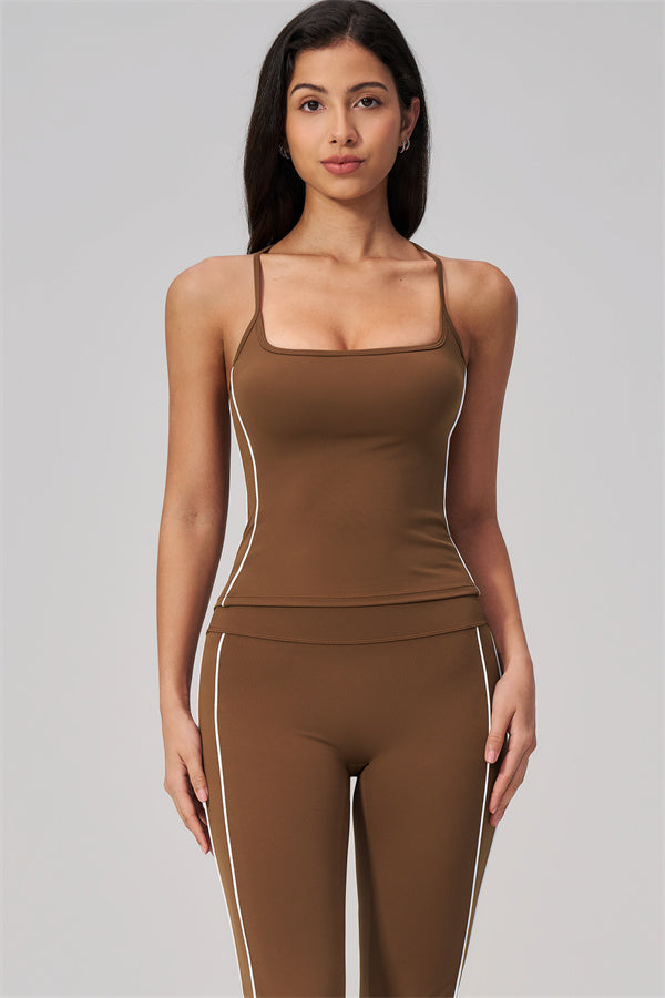 The Breathe Crop Top Capri Leggings 2-Piece Set