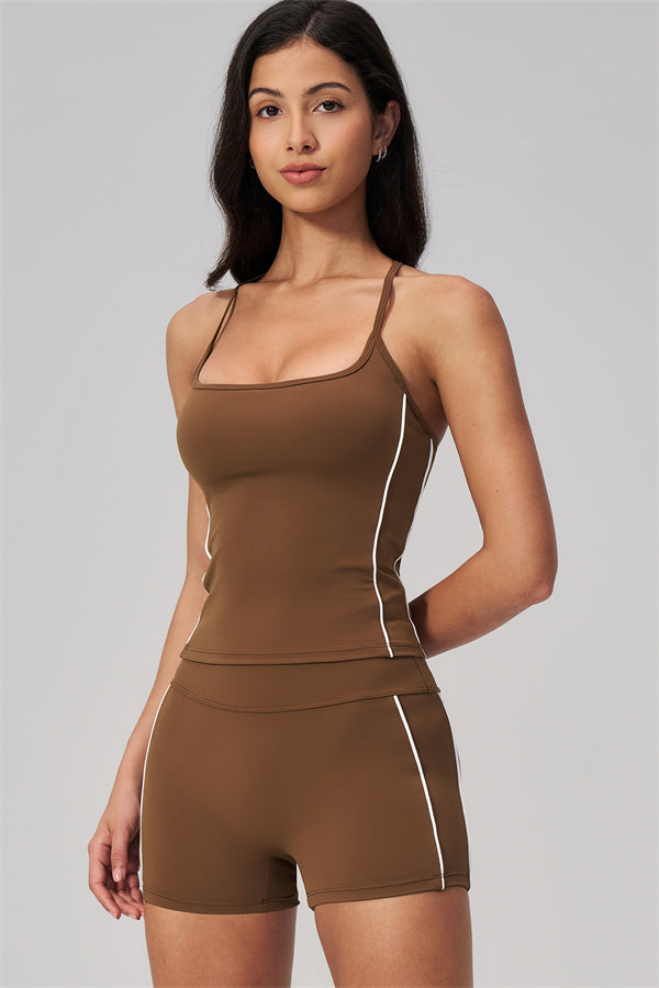 The Breathe Crop Top Shorts 2-Piece Set