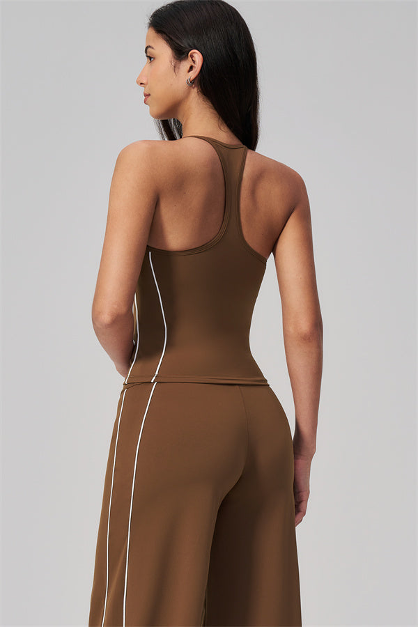 The Breathe Crop Top Straight Leg Pants 2-Piece Set