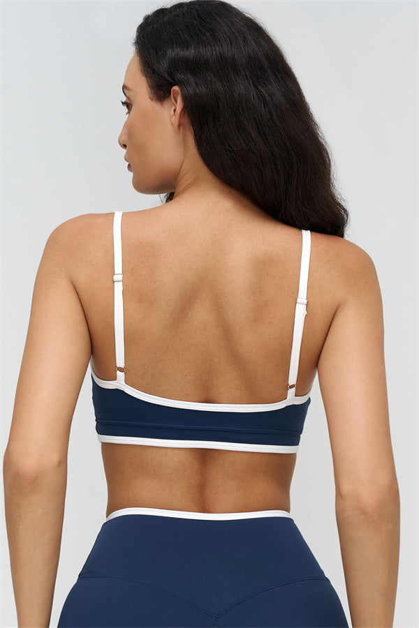 The Crave Contrast Sports Bra Shorts 2-Piece Set