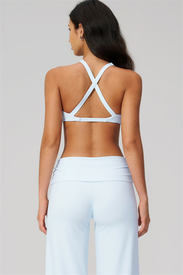 The Daring Sports Bra Straight Leg Pants 2-Piece Set