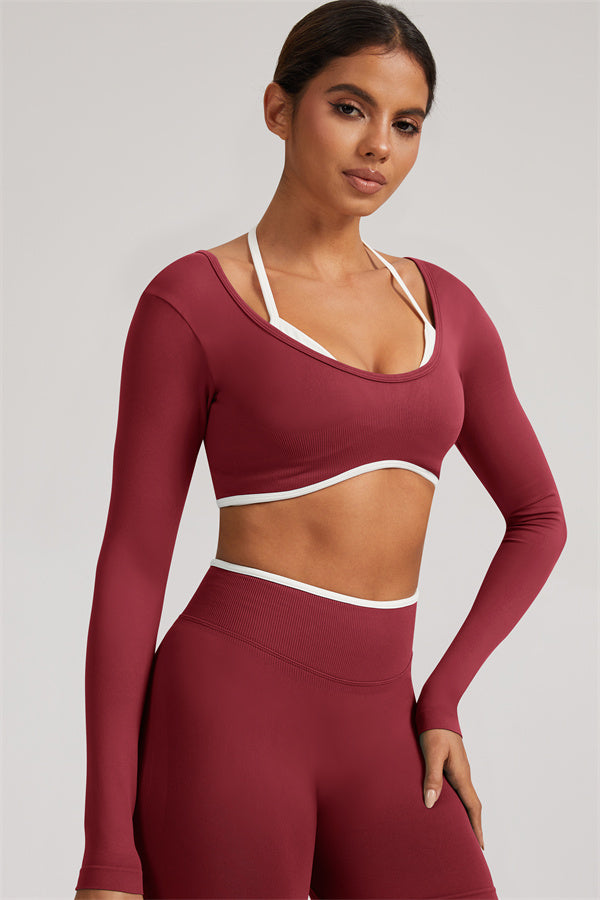 The Elevate Long Sleeve Crop top Leggings 2-Piece Set