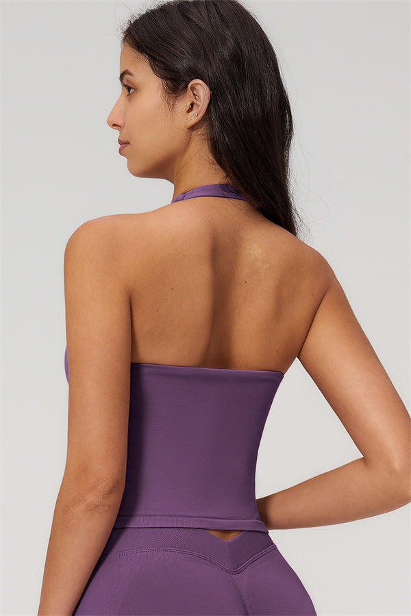 The Empower Halter Crop Top Shorts 2-Piece Set