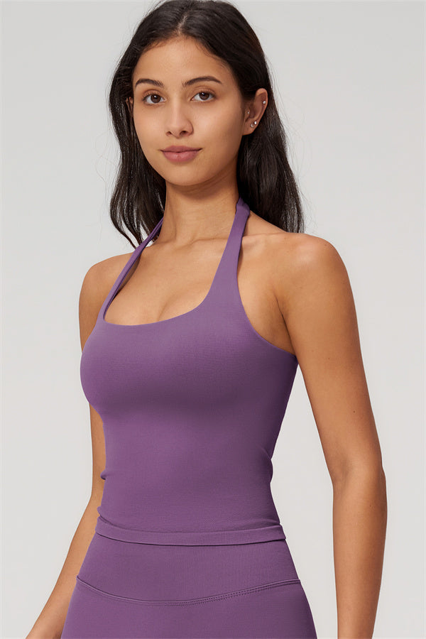 The Empower Halter Crop Top Shorts 2-Piece Set