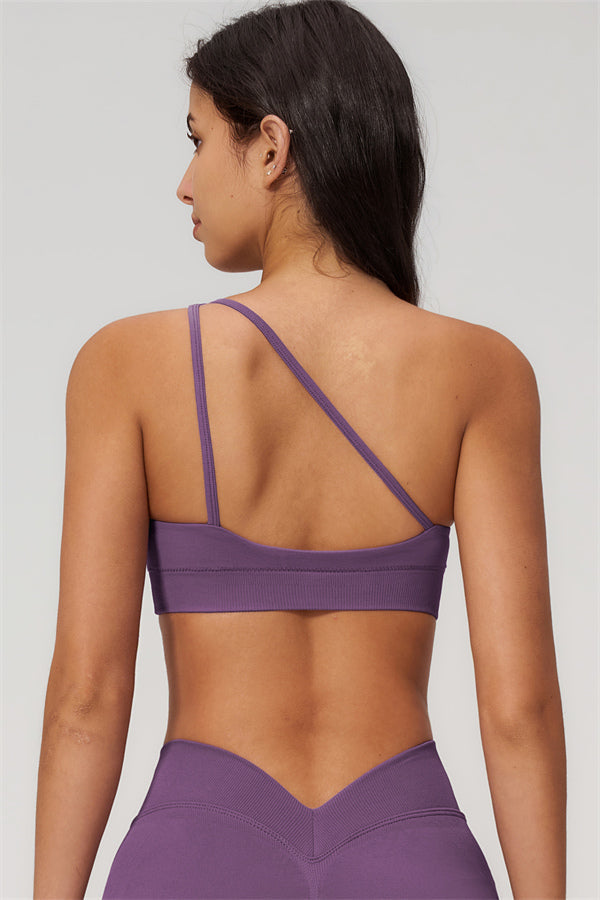 The Empower One-Shoulder Sports Bra