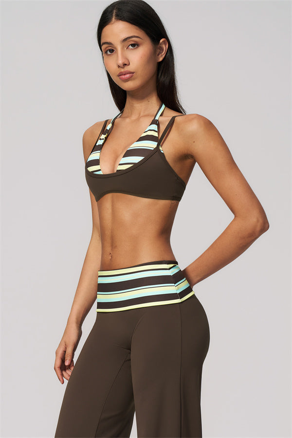 The Enliven Sports Bra Straight Leg Pants 2-Piece Set
