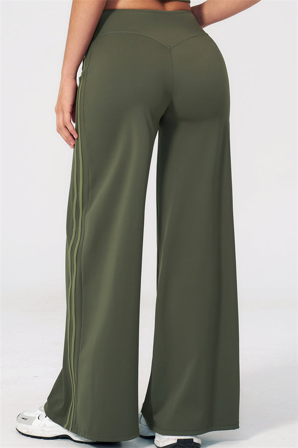 The Evoke Racerback Sports Bra Straight Leg Pants 2-Piece Set