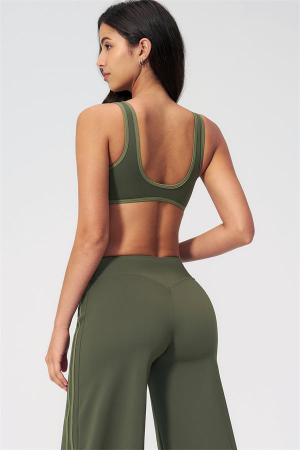 The Evoke Sports Bra Straight Leg Pants 2-Piece Set