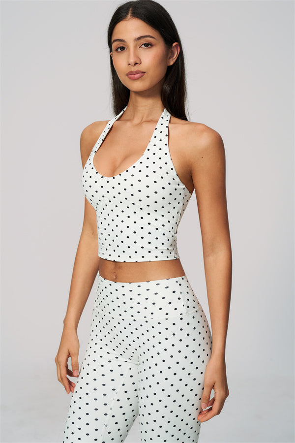 The Frame Halter Tank Top Capri Leggings 2-Piece Set